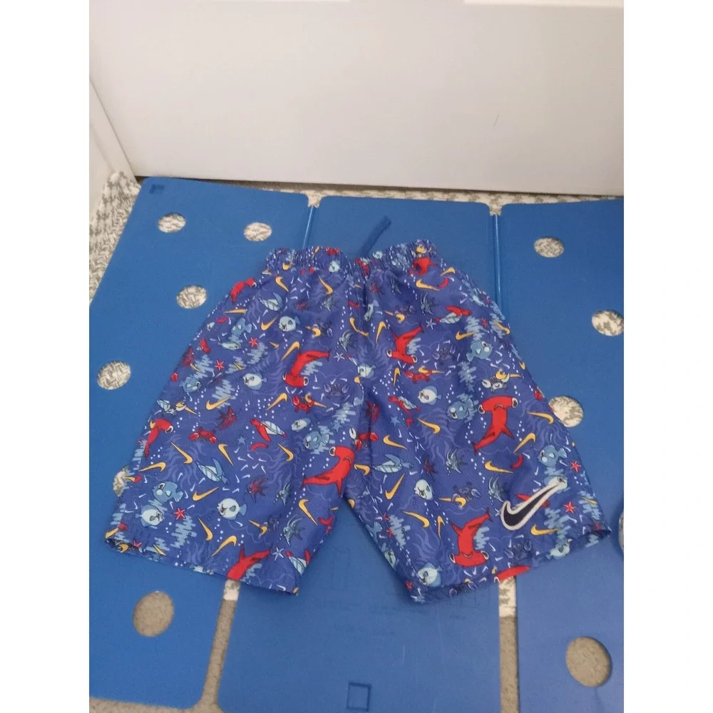 Nike‎ Little Boys Sea Friends Lap Volley Shorts Size Small Swim Trunks..